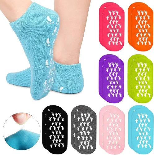 Soft Silicone Gel Moisturizing Socks (1 Pair)